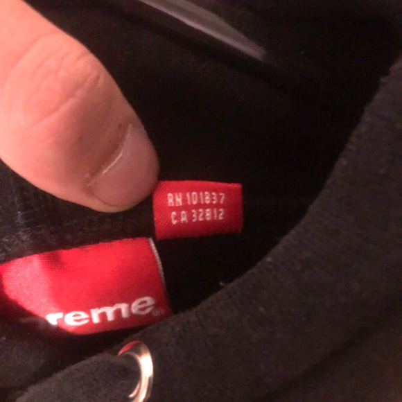 FW17 Supreme Box Logo Hoodie (Black/Lime Green) - Picture 10 of 11